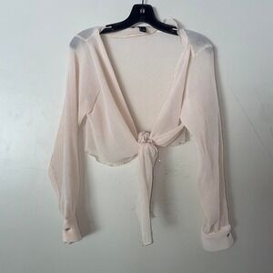 Forever 21 cream sheer tie